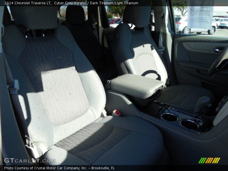 Cyber Grey Metallic / Dark Titanium/Light Titanium 2014 Chevrolet Traverse LT
