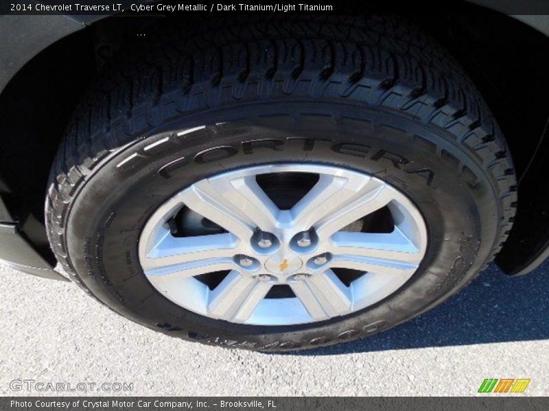 Cyber Grey Metallic / Dark Titanium/Light Titanium 2014 Chevrolet Traverse LT