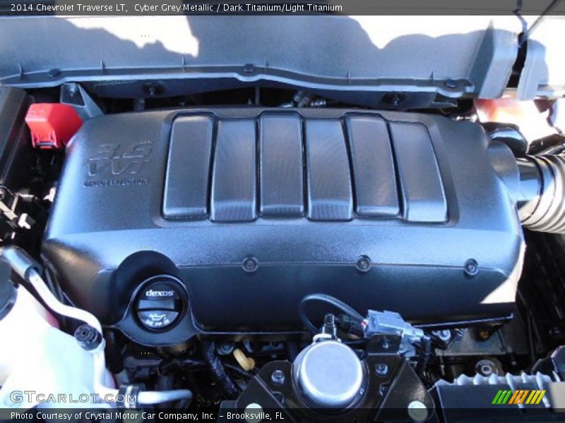 Cyber Grey Metallic / Dark Titanium/Light Titanium 2014 Chevrolet Traverse LT