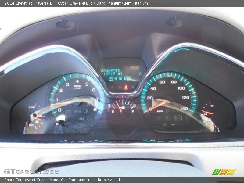 Cyber Grey Metallic / Dark Titanium/Light Titanium 2014 Chevrolet Traverse LT