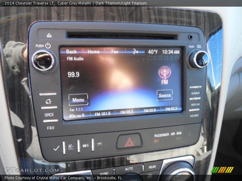 Cyber Grey Metallic / Dark Titanium/Light Titanium 2014 Chevrolet Traverse LT