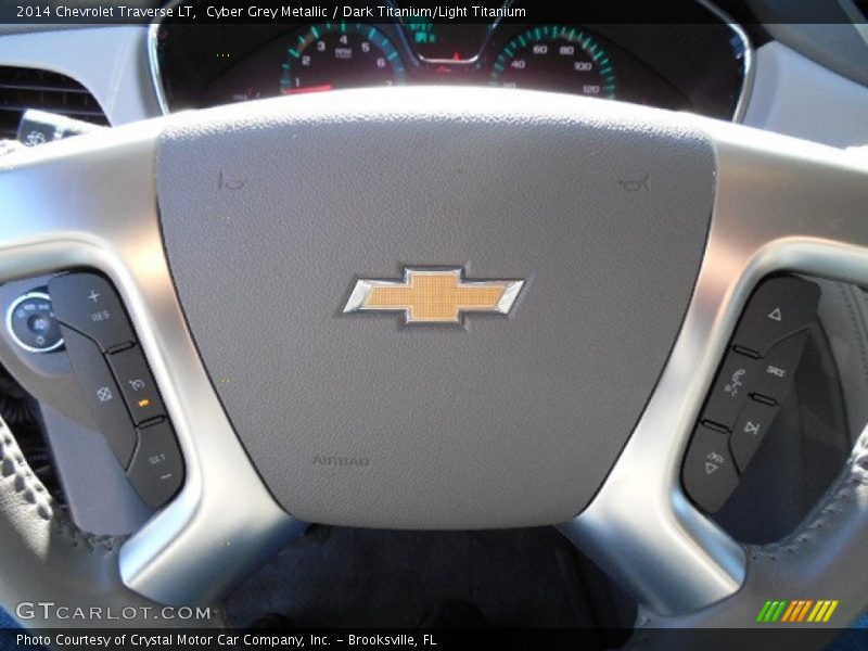 Cyber Grey Metallic / Dark Titanium/Light Titanium 2014 Chevrolet Traverse LT