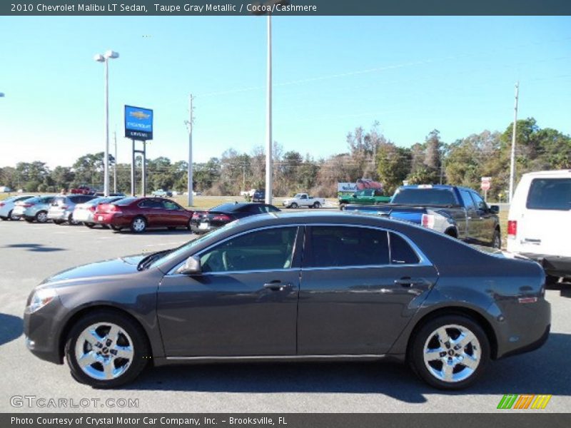 Taupe Gray Metallic / Cocoa/Cashmere 2010 Chevrolet Malibu LT Sedan