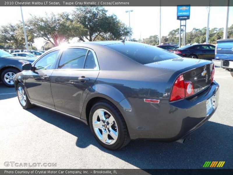 Taupe Gray Metallic / Cocoa/Cashmere 2010 Chevrolet Malibu LT Sedan
