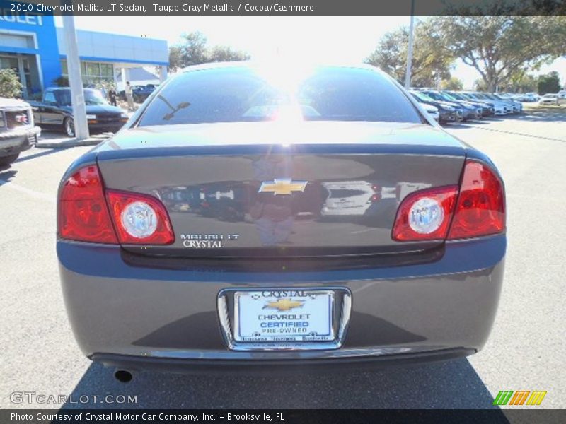 Taupe Gray Metallic / Cocoa/Cashmere 2010 Chevrolet Malibu LT Sedan