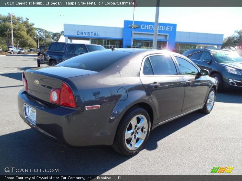 Taupe Gray Metallic / Cocoa/Cashmere 2010 Chevrolet Malibu LT Sedan
