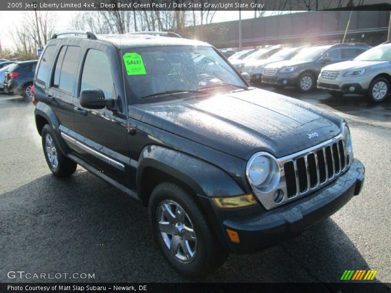 Deep Beryl Green Pearl / Dark Slate Gray/Light Slate Gray 2005 Jeep Liberty Limited 4x4