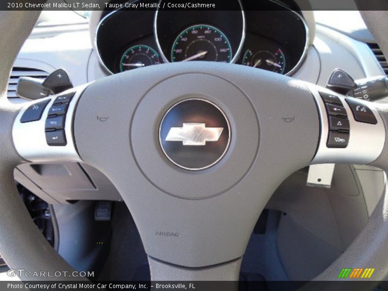 Taupe Gray Metallic / Cocoa/Cashmere 2010 Chevrolet Malibu LT Sedan