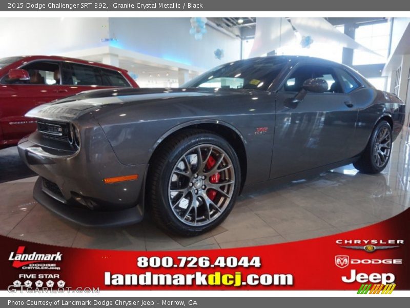 Granite Crystal Metallic / Black 2015 Dodge Challenger SRT 392