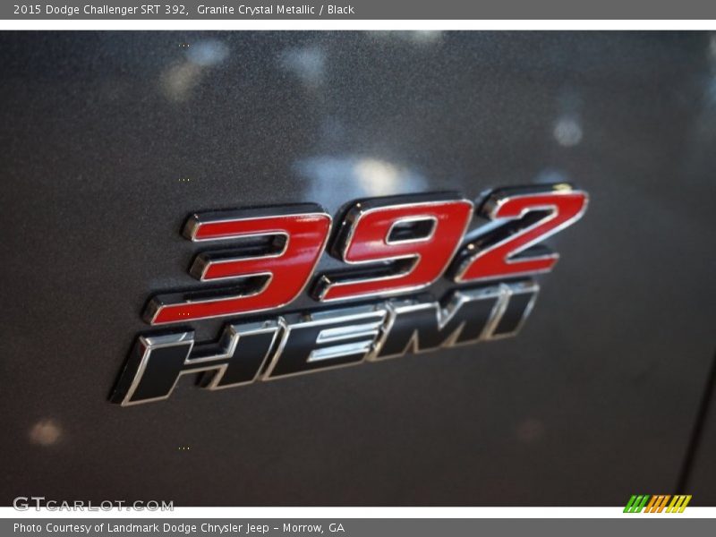 Granite Crystal Metallic / Black 2015 Dodge Challenger SRT 392