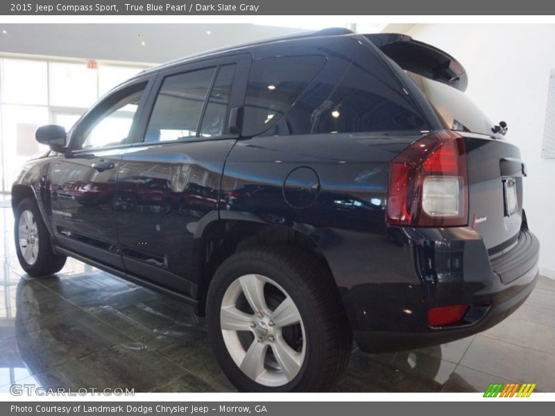 True Blue Pearl / Dark Slate Gray 2015 Jeep Compass Sport