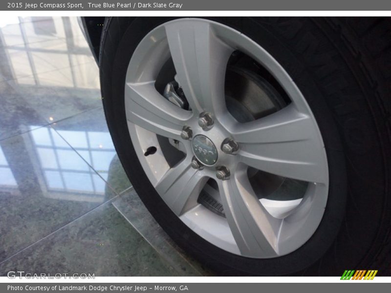 True Blue Pearl / Dark Slate Gray 2015 Jeep Compass Sport