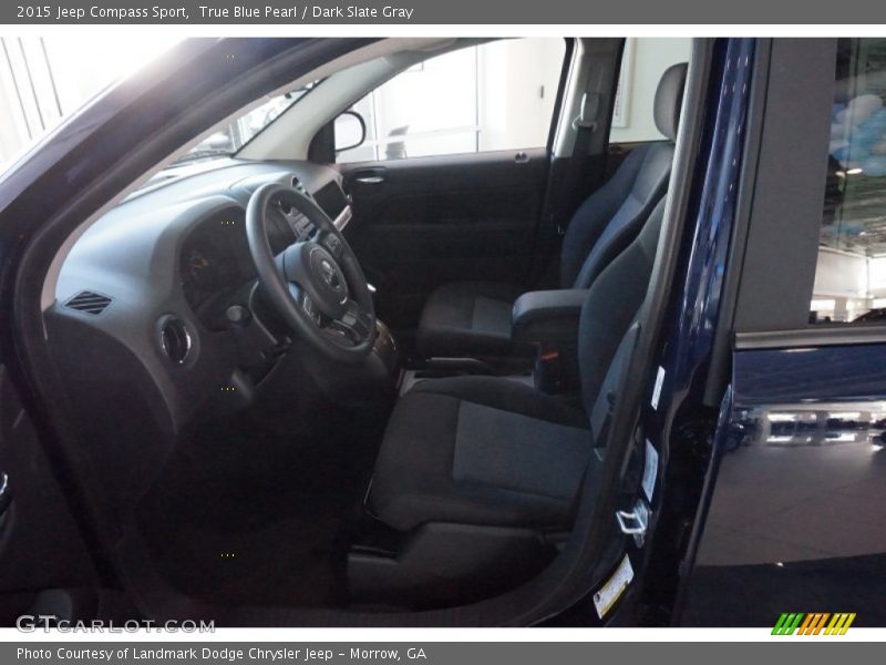 True Blue Pearl / Dark Slate Gray 2015 Jeep Compass Sport