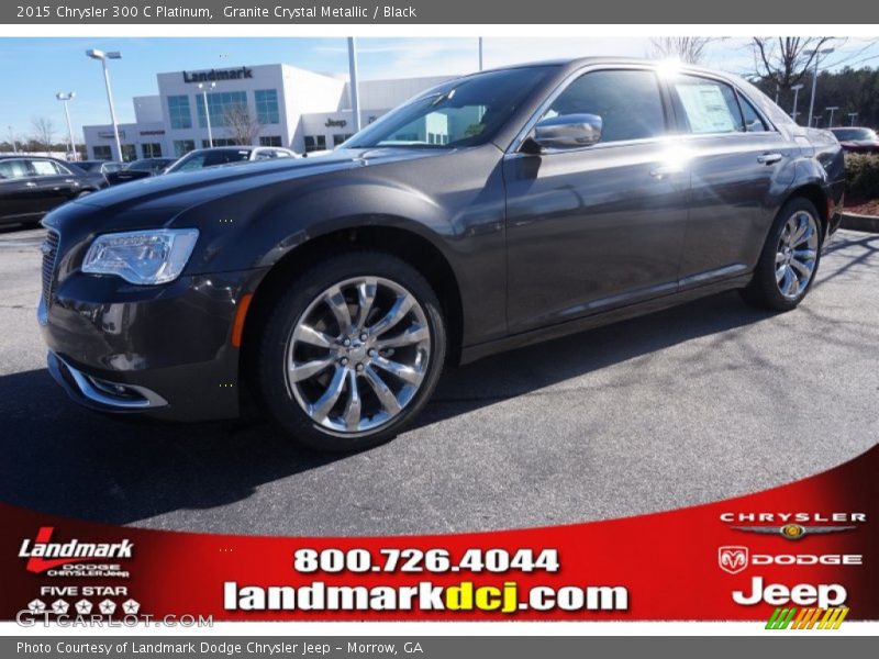 Granite Crystal Metallic / Black 2015 Chrysler 300 C Platinum