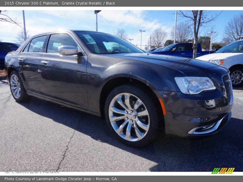Granite Crystal Metallic / Black 2015 Chrysler 300 C Platinum
