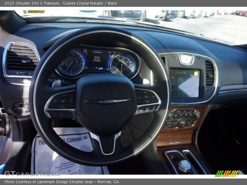 Granite Crystal Metallic / Black 2015 Chrysler 300 C Platinum