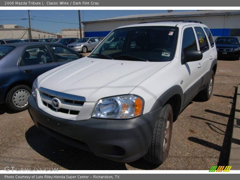 Classic White / Dark Flint Gray 2006 Mazda Tribute i