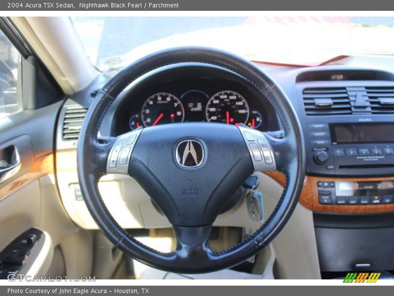 Nighthawk Black Pearl / Parchment 2004 Acura TSX Sedan