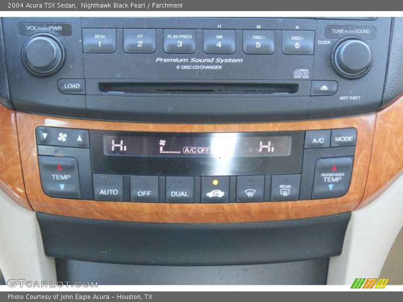Nighthawk Black Pearl / Parchment 2004 Acura TSX Sedan