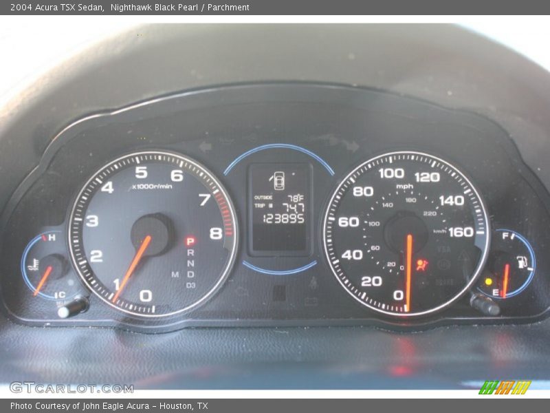 Nighthawk Black Pearl / Parchment 2004 Acura TSX Sedan