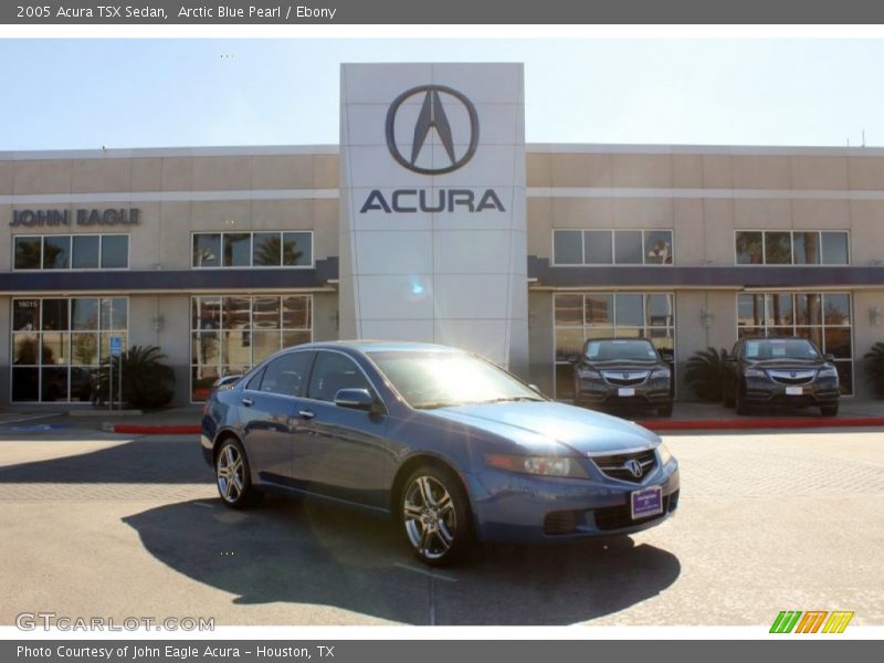 Arctic Blue Pearl / Ebony 2005 Acura TSX Sedan