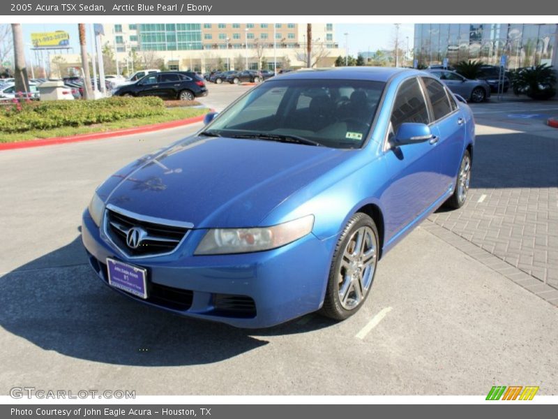 Arctic Blue Pearl / Ebony 2005 Acura TSX Sedan