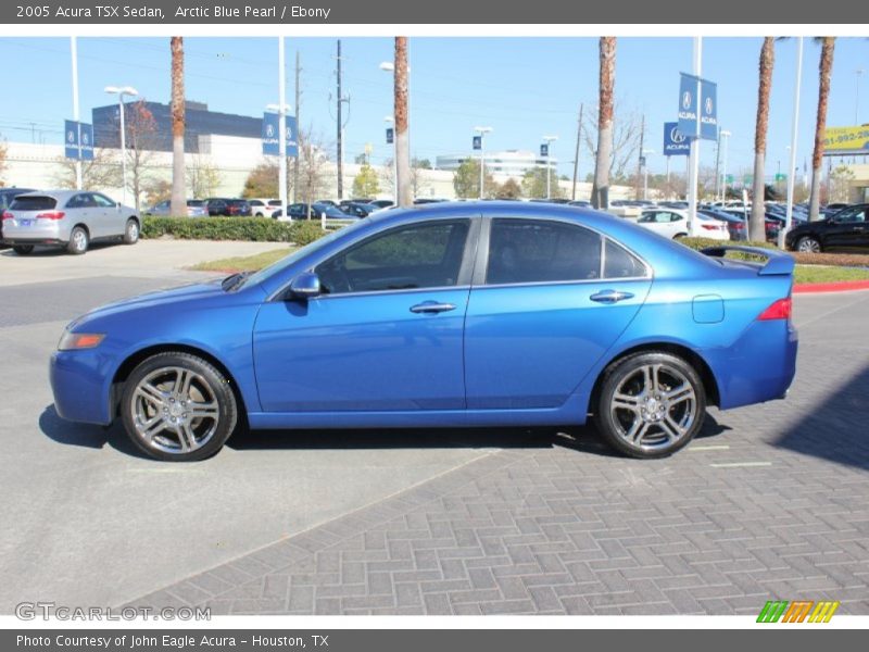 Arctic Blue Pearl / Ebony 2005 Acura TSX Sedan