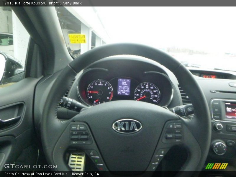 Bright Silver / Black 2015 Kia Forte Koup SX
