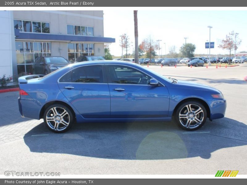 Arctic Blue Pearl / Ebony 2005 Acura TSX Sedan