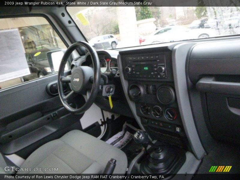 Stone White / Dark Slate Gray/Medium Slate Gray 2009 Jeep Wrangler Rubicon 4x4