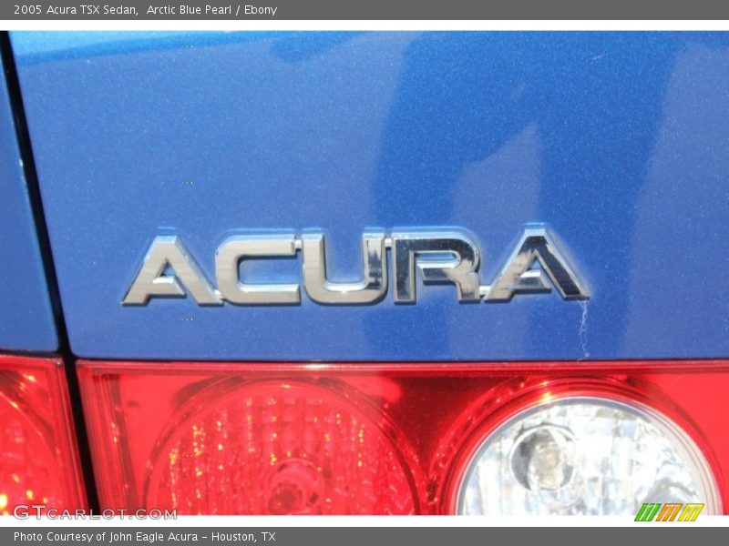 Arctic Blue Pearl / Ebony 2005 Acura TSX Sedan