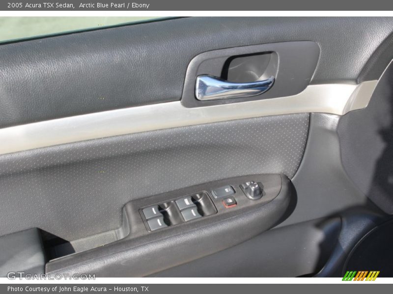 Arctic Blue Pearl / Ebony 2005 Acura TSX Sedan
