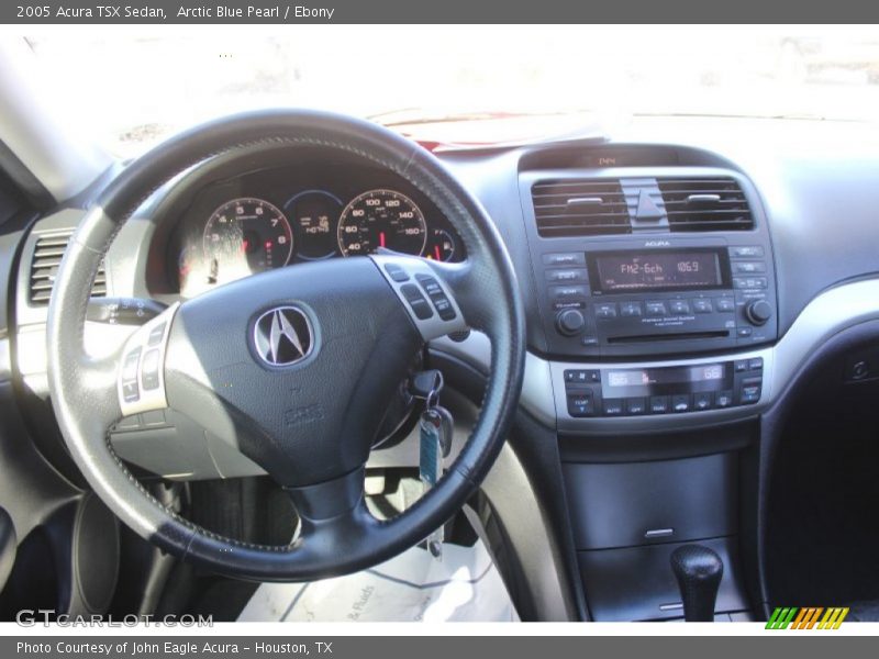 Arctic Blue Pearl / Ebony 2005 Acura TSX Sedan