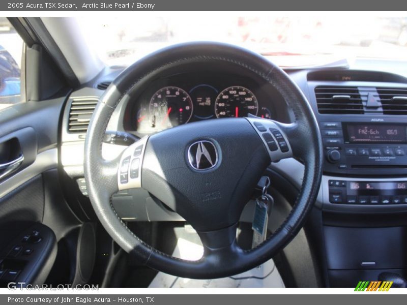 Arctic Blue Pearl / Ebony 2005 Acura TSX Sedan