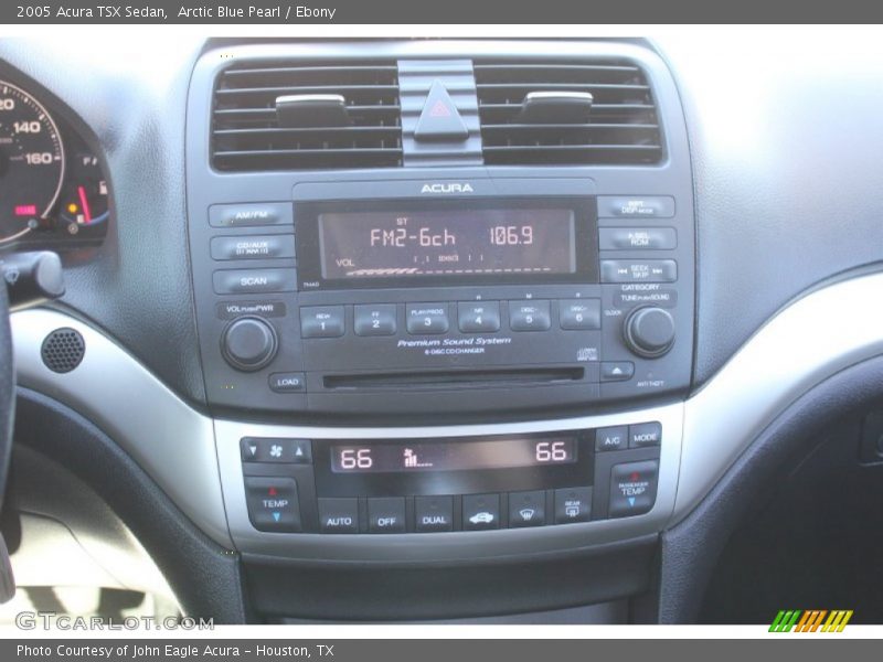 Arctic Blue Pearl / Ebony 2005 Acura TSX Sedan