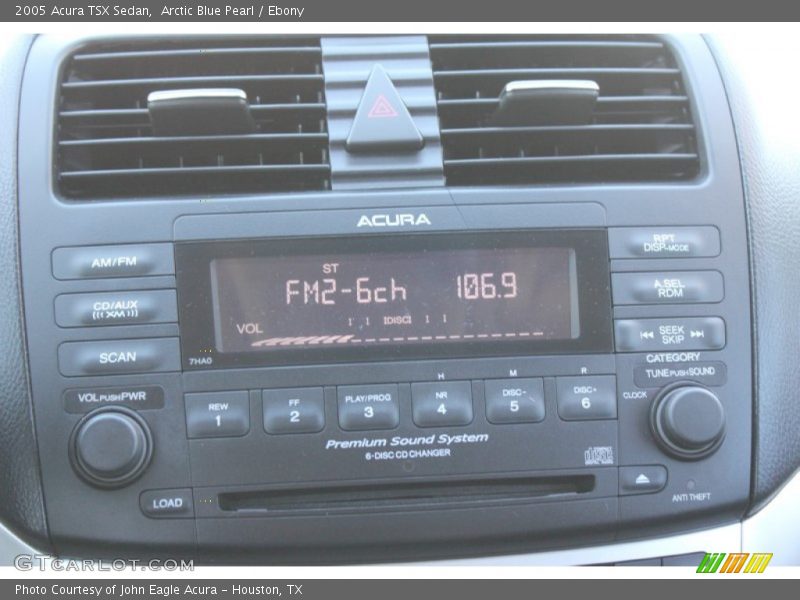 Arctic Blue Pearl / Ebony 2005 Acura TSX Sedan