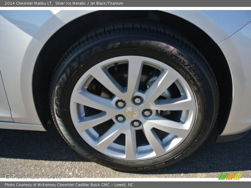 Silver Ice Metallic / Jet Black/Titanium 2014 Chevrolet Malibu LT