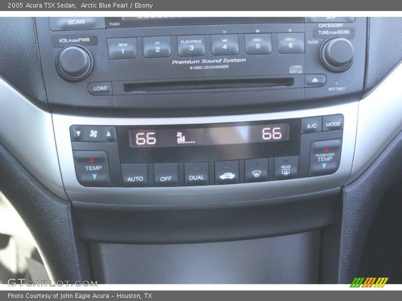 Arctic Blue Pearl / Ebony 2005 Acura TSX Sedan