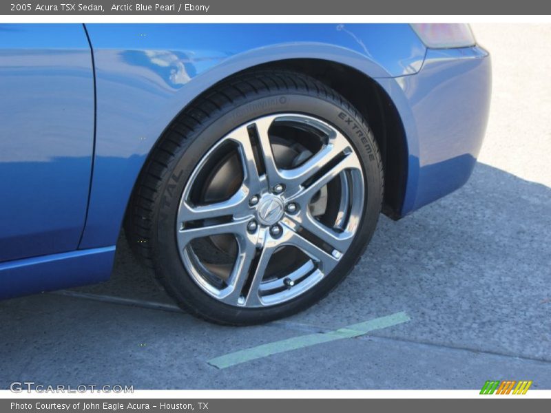 Arctic Blue Pearl / Ebony 2005 Acura TSX Sedan