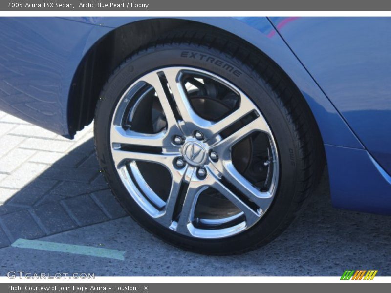 Arctic Blue Pearl / Ebony 2005 Acura TSX Sedan