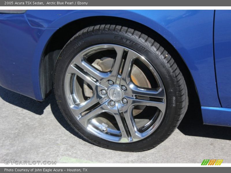Arctic Blue Pearl / Ebony 2005 Acura TSX Sedan