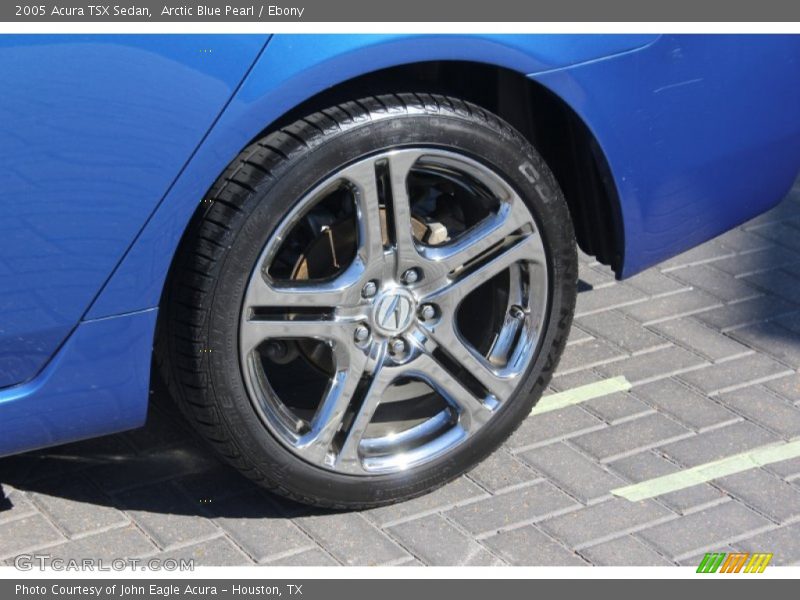Arctic Blue Pearl / Ebony 2005 Acura TSX Sedan