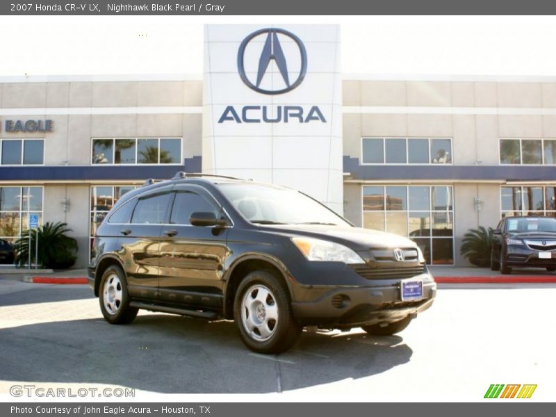 Nighthawk Black Pearl / Gray 2007 Honda CR-V LX