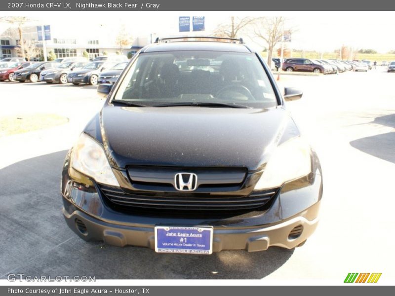 Nighthawk Black Pearl / Gray 2007 Honda CR-V LX