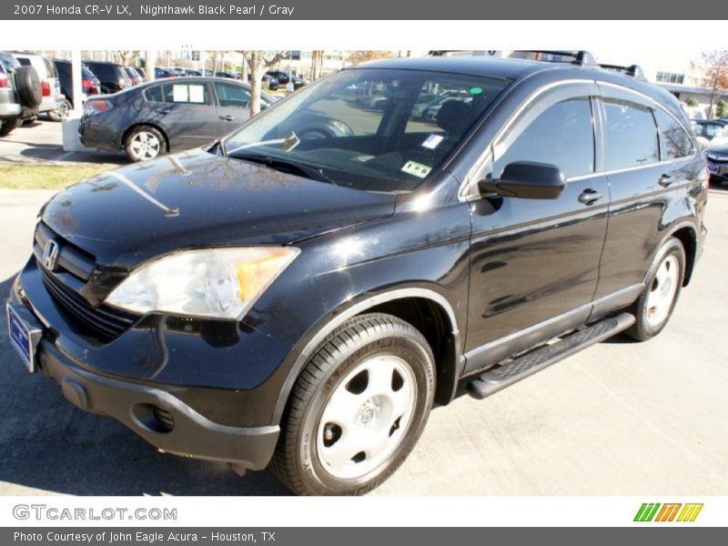 Nighthawk Black Pearl / Gray 2007 Honda CR-V LX