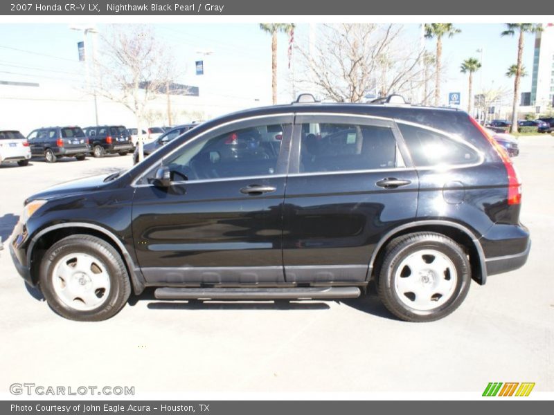 Nighthawk Black Pearl / Gray 2007 Honda CR-V LX