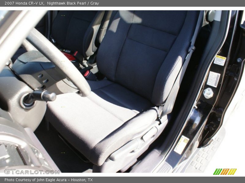 Nighthawk Black Pearl / Gray 2007 Honda CR-V LX