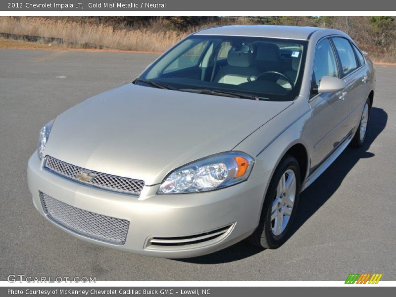 Gold Mist Metallic / Neutral 2012 Chevrolet Impala LT