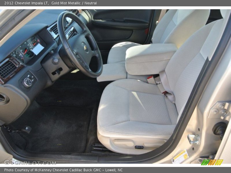 Gold Mist Metallic / Neutral 2012 Chevrolet Impala LT