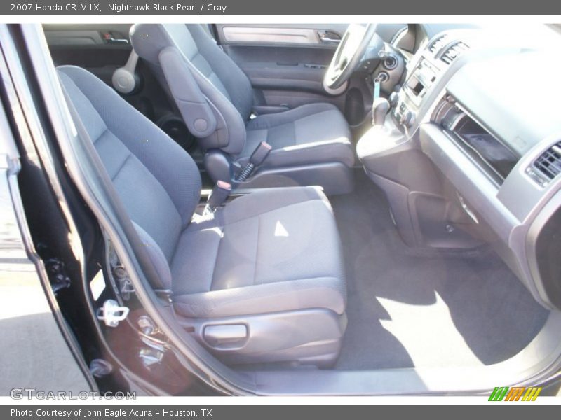 Nighthawk Black Pearl / Gray 2007 Honda CR-V LX